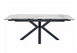 Стол обеденный Columbus Ceramic AMBER BIANCO 160(240)X90 см Белый Мат / Черный мат