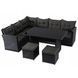 Комплект садових меблів MEBEL ELITE DALLAS Чорний
