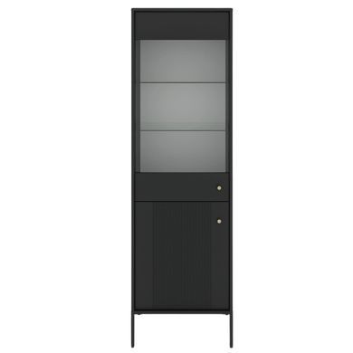 Вітрина MEBEL ELITE SOFT Чорний