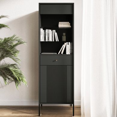 Вітрина MEBEL ELITE SOFT Чорний