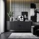 Комод MEBEL ELITE TRISH 180 см Черный