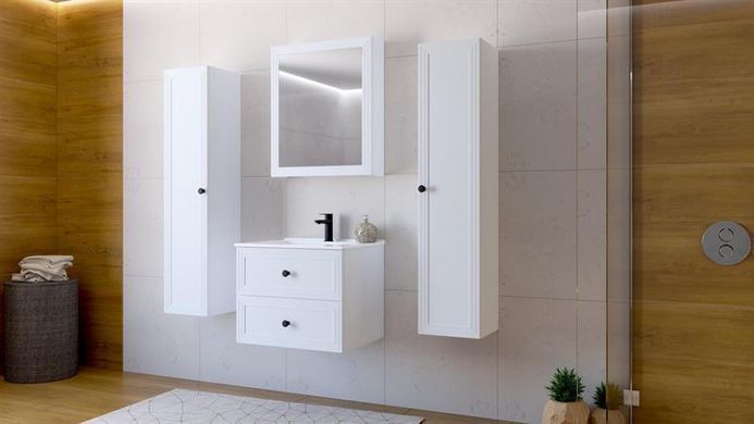 Шафа настінна з дзеркалом TORETO 70x60/1D Біла HALMAR