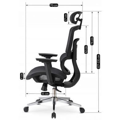 Кресло офисное поворотное MEBEL ELITE ROMEO черный