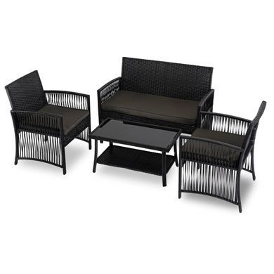Комплект садовой мебели MEBEL ELITE FILADELFIA Черный