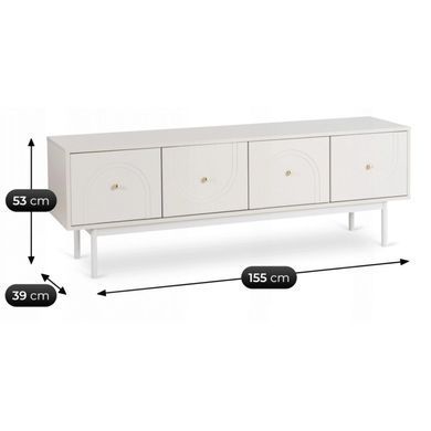 Тумба під ТВ MEBEL ELITE MARLEN 155 см Кашемір