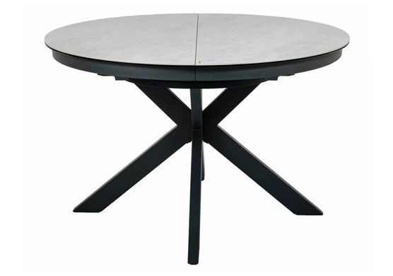 Стіл PORTO CERAMIC Бежевий Тадж-Махал / Мідний 120(160)*120см SIGNAL