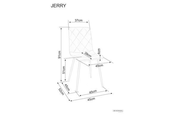 Стул Jerry Velvet Черный SIGNAL