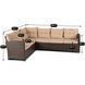 Комплект садових меблів MEBEL ELITE DALLAS Коричневий
