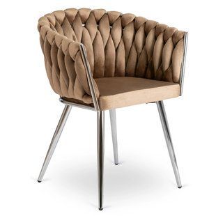Обеденный стул MEBEL ELITE SORELLA Welur Бежевый