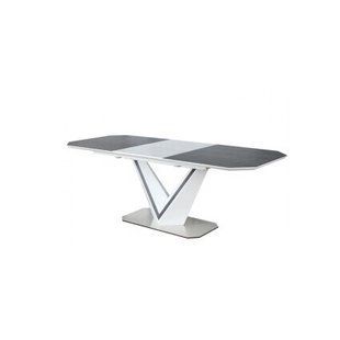 Стол Valerio ceramic Серый/Белый 160х220 см SIGNAL