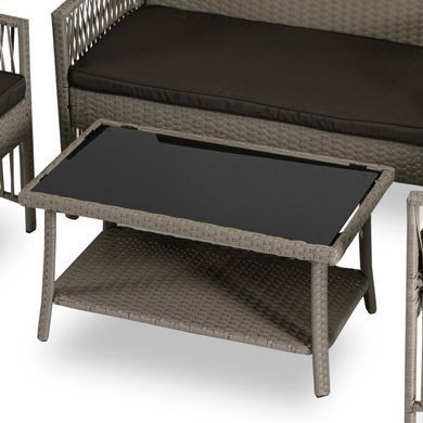 Комплект садових меблів MEBEL ELITE FILADELFIA Сірий