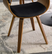 Стілець оксамитовий MEBEL ELITE OHIO 2 Velvet Чорний / Натуральний