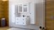 Шкаф настенный с зеркалом TORETO 70x80/2D Белый HALMAR