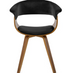 Стілець оксамитовий MEBEL ELITE OHIO 2 Velvet Чорний / Натуральний