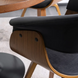 Стілець оксамитовий MEBEL ELITE OHIO 2 Velvet Чорний / Натуральний